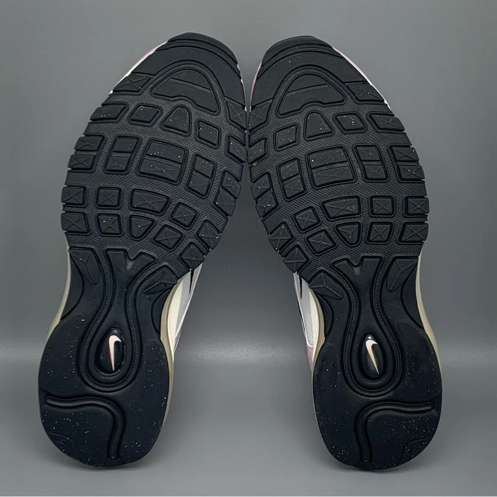 Nike Air Max 97 Pink White Black Running Shoes 921522-500 Mens 7Y Women's Sz 8.5